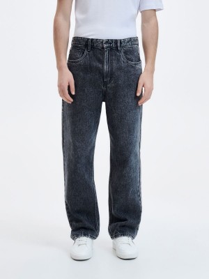 Reserved Baggy jeans with wash effect Gri | GIOC14269