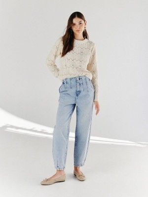 Reserved Balloon jeans Mavi | GPXN48106