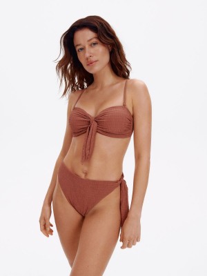 Reserved Bikini top Kahverengi | IZGE93286