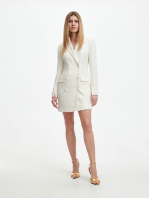 Reserved Blazer mini dress Ivory | VEZM42681