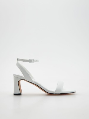 Reserved Block-heel sandals Beyaz | NQMS53869