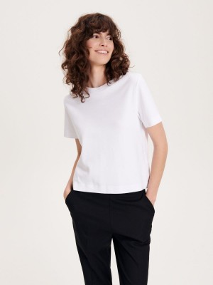 Reserved Boxy T-shirt Beyaz | PURD28047