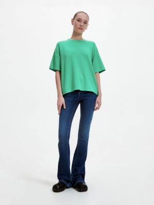Reserved Boxy T-shirt Yeşil | UMAZ47395