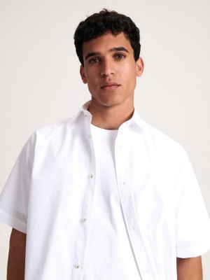 Reserved Boxy fit shirt Beyaz | NMRV64830