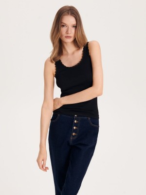 Reserved Cami top Siyah | YMGL46257