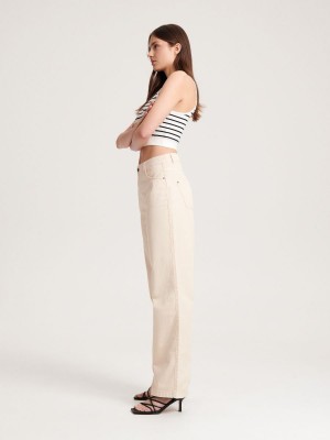 Reserved Cargo trousers Ivory | TJHK58329