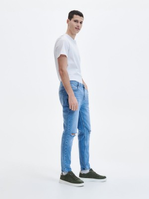 Reserved Carrot slim jeans Mavi | BOCY43715