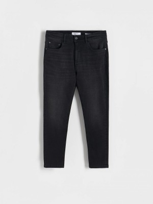Reserved Carrot slim jeans Siyah | FQRG37140