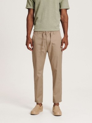 Reserved Carrot slim trousers Bej Rengi | QPSV28197