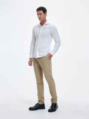 Reserved Chino slim fit trousers Bej Rengi | ZPCO41295