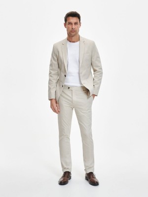 Reserved Chino slim fit trousers Bej Rengi | ZJRP10856