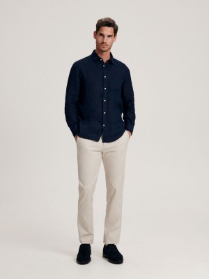 Reserved Chino slim fit trousers Bej Rengi | SQWT16958