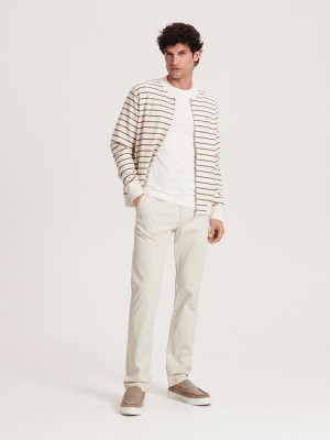 Reserved Chino slim fit trousers Bej Rengi | XMAJ23758
