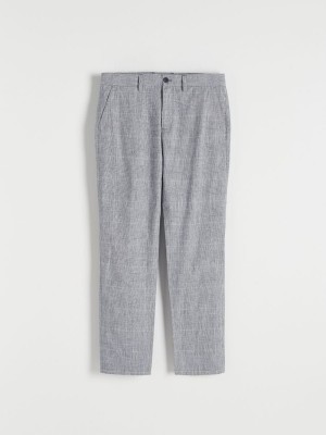 Reserved Chino slim fit trousers Mavi | SWQV94256