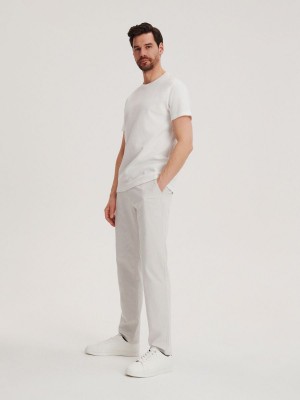 Reserved Chino slim trousers Açık Gri | VSMH23084