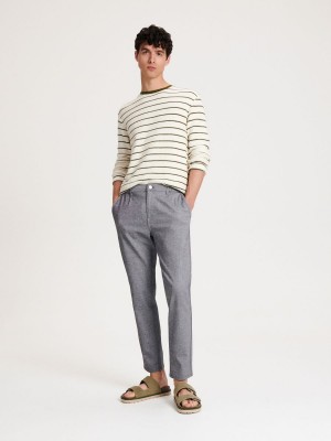 Reserved Chino slim trousers Gri | QMYO63715