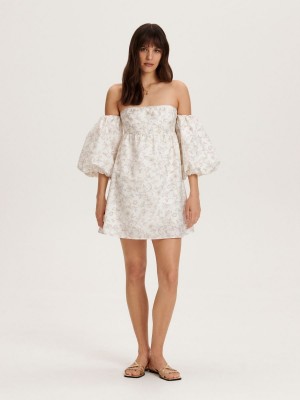 Reserved Cold shoulder mini dress Renkli | WUCF52376