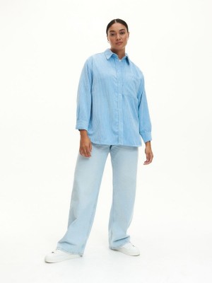 Reserved Corduroy shirt Mavi | KENC84235