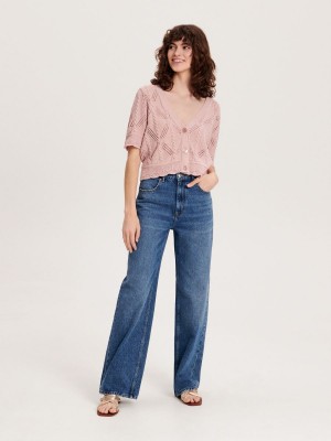 Reserved Cropped cardigan Pembe | HSDR24319