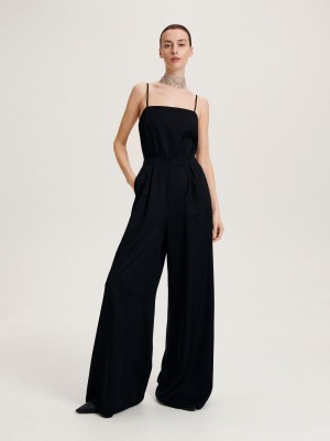 Reserved Cut out back jumpsuit Siyah | ROGQ79362