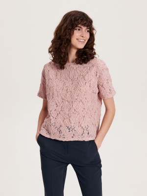 Reserved Dantel blouse Pembe | TZOL02183