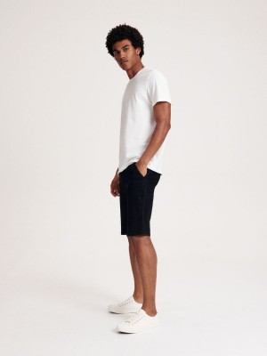 Reserved Denim chino shorts Siyah | XLYR05273