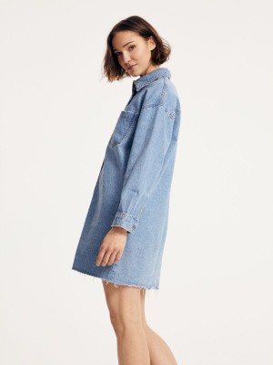 Reserved Denim dress Mavi | EIQS94321