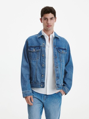 Reserved Denim jacket Mavi | VOKI28364