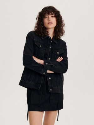 Reserved Denim jacket Siyah | OYLV20795