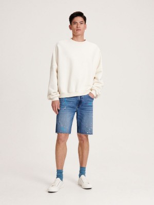 Reserved Denim shorts Mavi | JYHO59238