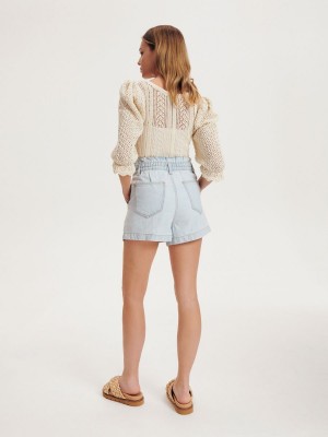 Reserved Denim shorts Mavi | ZLFY70615