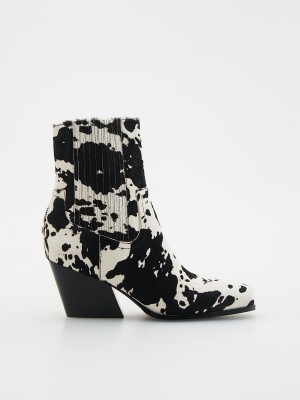 Reserved Deri ankle boots Renkli | AYRX09531