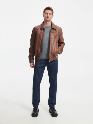 Reserved Deri jacket Kahverengi | NSYQ14576