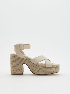 Reserved Deri sandals Ivory | XMQP59674