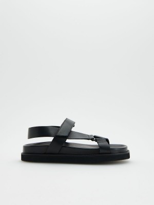 Reserved Deri sandals Siyah | MIXD41760