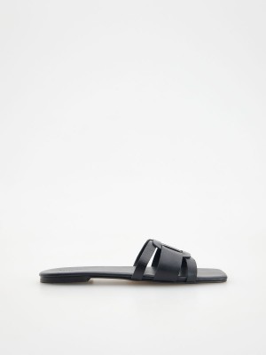 Reserved Deri sliders Siyah | GNCS53678