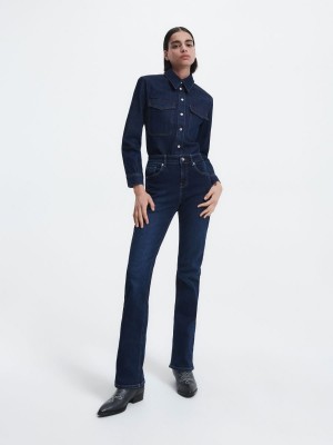 Reserved Düz jeans Lacivert | YEJC21695