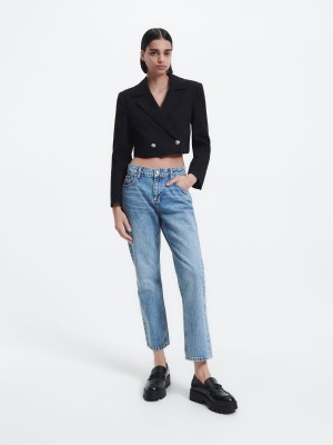 Reserved Düz jeans Mavi | IGWH40357