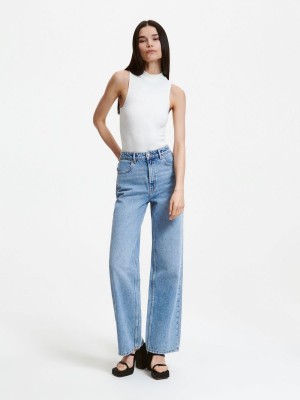 Reserved Düz jeans Mavi | QVRT19804
