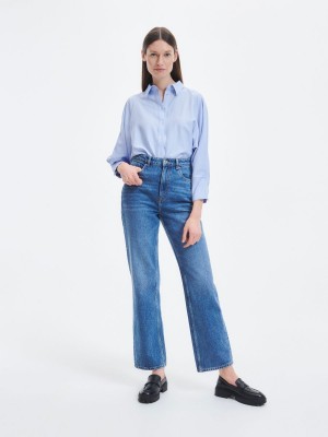 Reserved Düz jeans Mavi | TENW15308