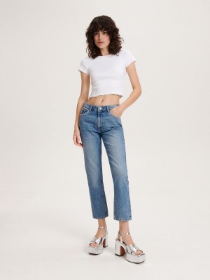 Reserved Düz jeans Mavi | YZJX84790