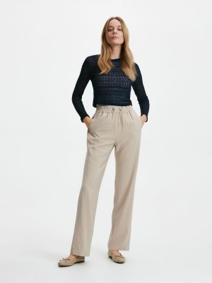 Reserved Düz leg trousers Gri | HZWS89035