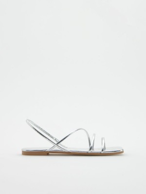 Reserved Düz sandals Gümüş | KPXJ14925