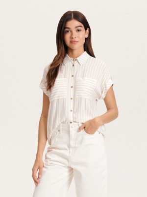 Reserved EcoVero™ shirt Bej Rengi | JQBP52360