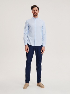 Reserved Egyptian cotton shirt Mavi | GNYM68912