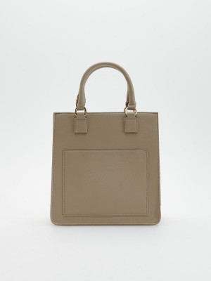 Reserved Faux leather bag Bej Rengi | FRLT80192