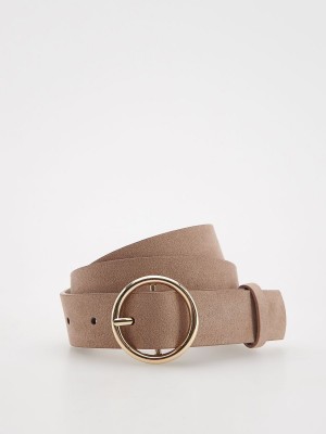 Reserved Faux leather belt Bej Rengi | FRLO18769