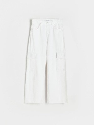 Reserved Flare jeans Beyaz | ZWKG12586