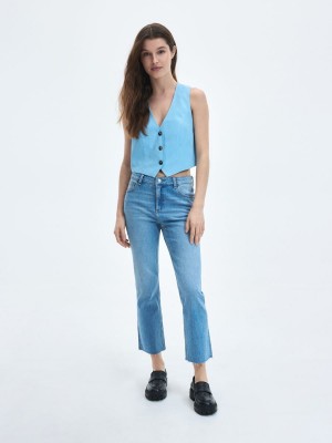 Reserved Flare jeans Mavi | OUZH64127
