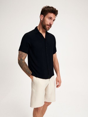 Reserved Geniş leg shorts Bej Rengi | IADQ49186